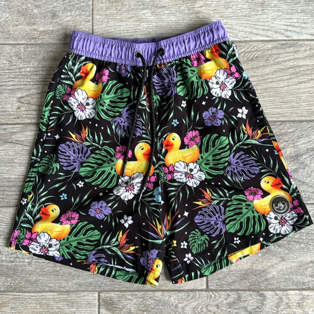 Rubber Ducky swim trunks